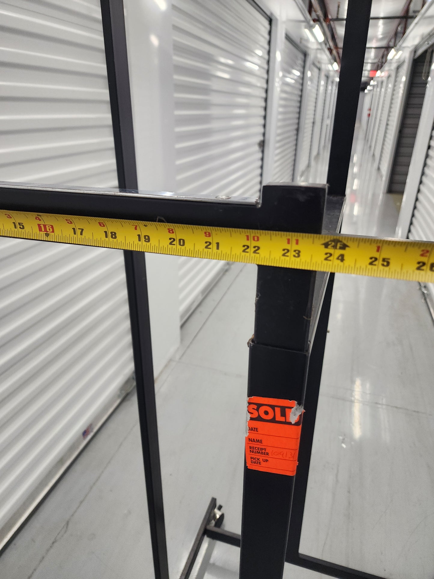 Multi-arm Clothing rack retail display Black Metal with wheels